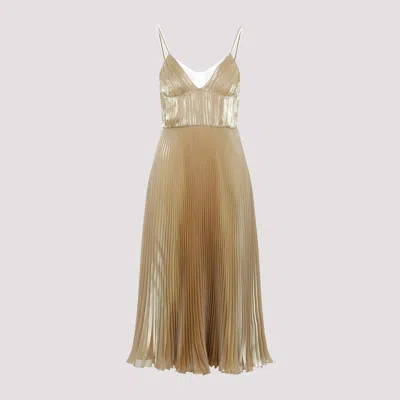 PRADA GOLDEN METALLIC YELLOW DRESS