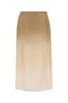Prada Silk Midi Skirt