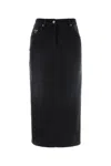 Prada Black Denim Skirt