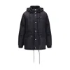 Prada Goose Down Parka Down Jacket In Black