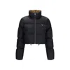 Prada Re-nylon With Goose Down Down Jacket In Black