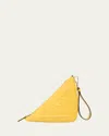 Prada Grace Triangle Leather Pouch In F0377 Sole