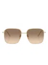 Prada Gradient-lenses Sunglasses In Gold