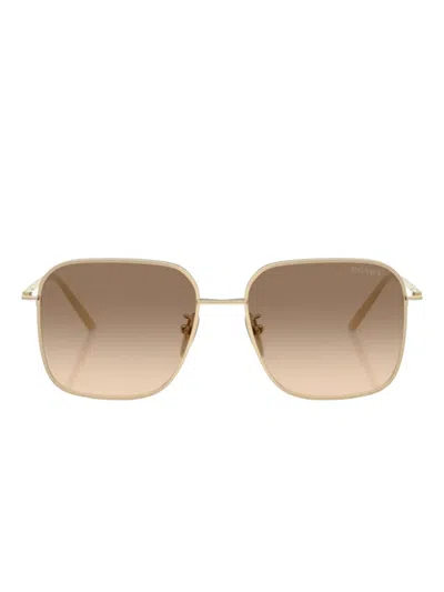 Prada Gradient-lenses Sunglasses In Gold