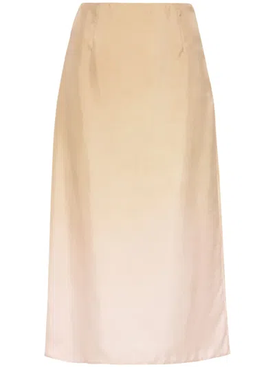 PRADA GRADIENT SILK SKIRT