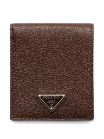 Prada Grained Leather Bi-fold Wallet