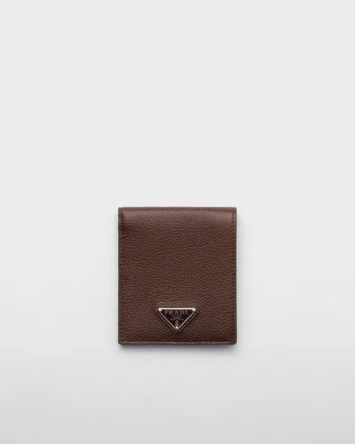 Prada Grained Leather Bi-fold Wallet