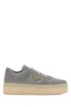 Prada Granito Recycled Polyamide Sneaker In Blue