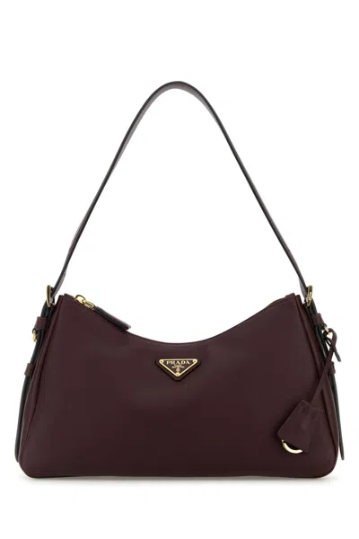 Prada Grape Leather Medium Aimã©e Shoulder Bag
