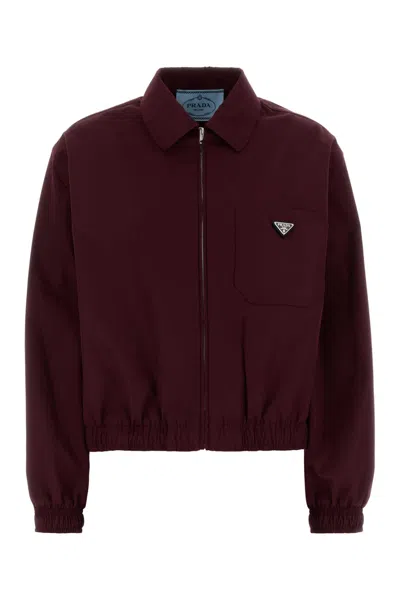 PRADA GRAPE POPLIN JACKET
