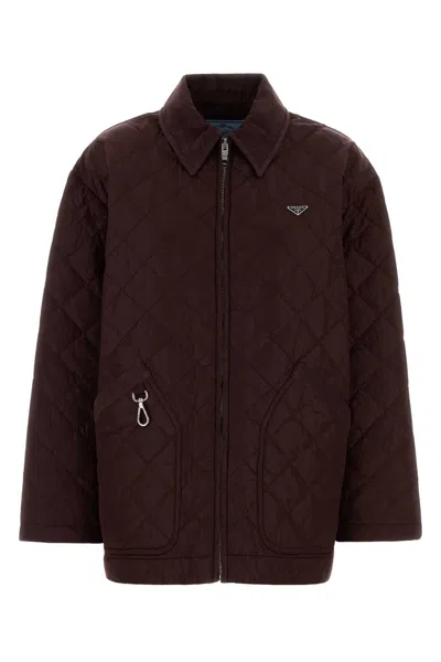PRADA PRADA GRAPE RE NYLON JACKET