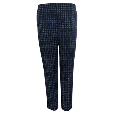 Pre-owned Prada , Graphic Checkered Printed Pantalon In Black
