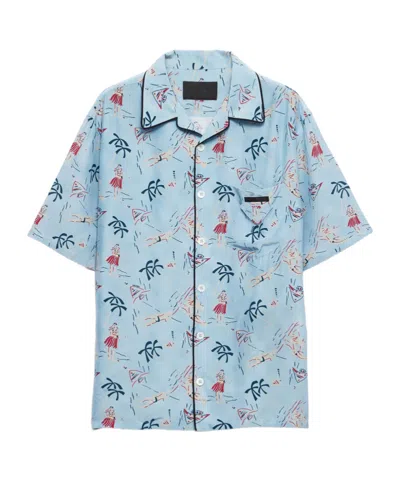 Prada Graphic-print Bowling Shirt