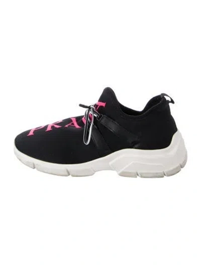 Pre-owned Prada Graphic Print Chunky Sneakers In Multi