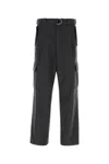 Prada Straight Leg Wool Cargo Pant In Grey