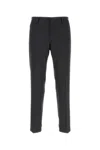 Prada Wool Pant With Back Pocket And Belt Loops In Black