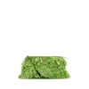 Prada Grass Green Crochet Clutch