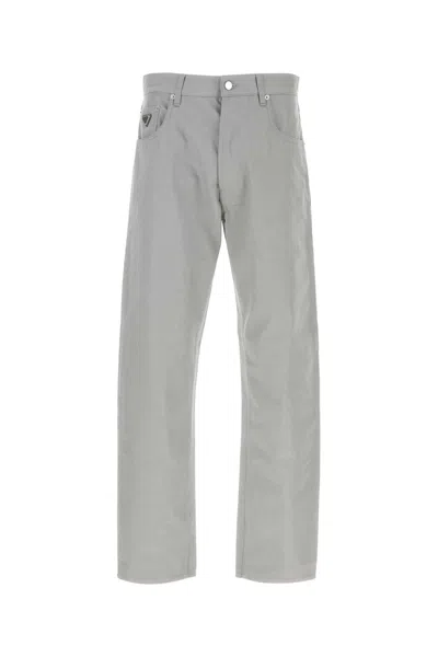 Prada Grey Denim Jeans In Gray