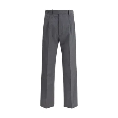 Prada Gray Fleece Wool Dress Pants