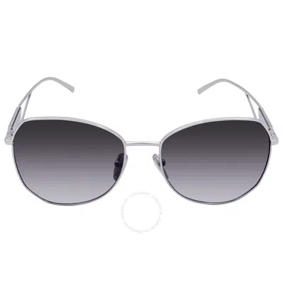 Prada Gray Gradient Irregular Ladies Sunglasses Pr 57ys 1bc5d1 57 In Metallic