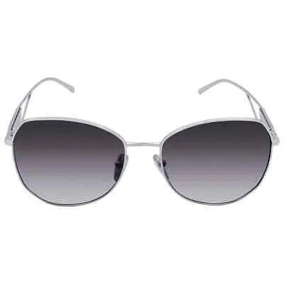 Pre-owned Prada Gray Gradient Irregular Ladies Sunglasses Pr 57ys 1bc5d1 57 Pr 57ys 1bc5d1