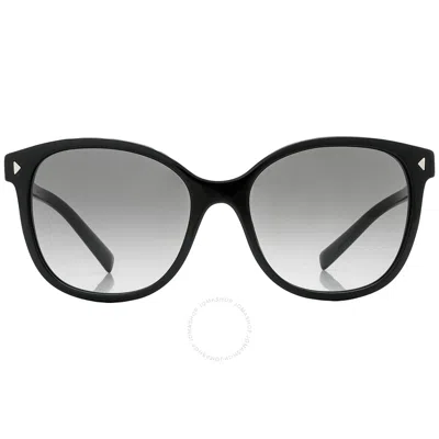 Prada Gray Gradient Square Ladies Sunglasses Pr 22zs 1ab0a7 53 In Black