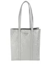 Prada Gray Leather Small Antique Tote (authentic Pre-loved)