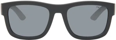 Prada Gray Linea Rossa Active Sunglasses In Ufk5l0