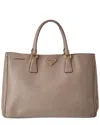 Prada Gray Saffiano Leather Galleria Tote (authent