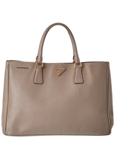 Prada Gray Saffiano Leather Galleria Tote (authent