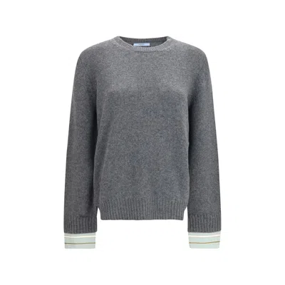 Prada Gray Wool Oves Aries Sweatshirt