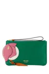 Prada Busta Con Lampo In Green