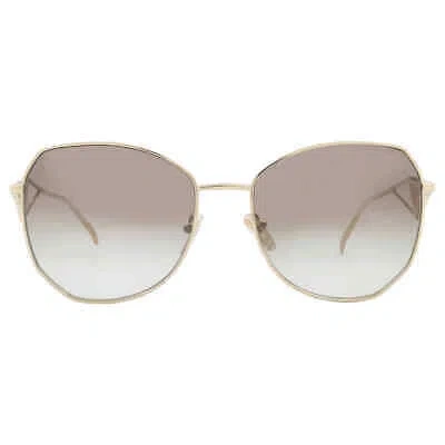 Pre-owned Prada Green Gradient Irregular Ladies Sunglasses Pr 57ys Zvn0a7 57