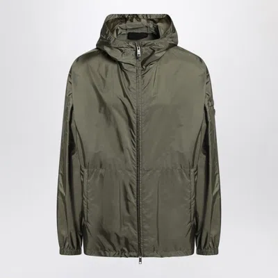 PRADA PRADA  GREEN MILITARY JACKET IN RE-NYLON