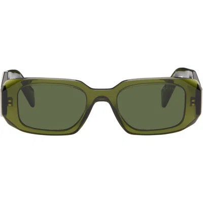 Prada Green ' Symbole' Sunglasses In Red