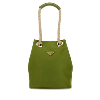 Prada Green Re-nylon  Mariner Bucket Bag