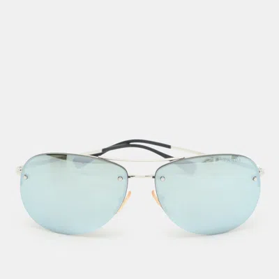 Pre-owned Prada Green Sps50r Gradient Aviator Sunglasses