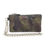 PRADA PRADA GREEN SYNTHETIC WALLET  (PRE-OWNED)