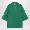 Prada Bicolor Polyethylene Biker Jacket In Green