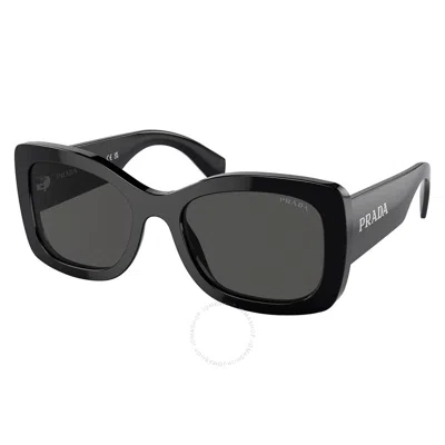 Prada Grey Butterfly Ladies Sunglasses Pr A08s 1ab5s0 56 In Black