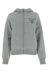 Prada Luxe Cashmere Blend Hooded Down Jacket