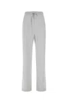 Prada Cashmere Blend Wide Leg Trousers In Grey