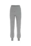 Prada Cashmere Blend Joggers With Elastic Waistband In Grigio