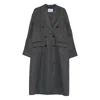 Prada Double-breasted Wool And Cashmere Coat In Black