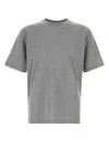 Prada Oversize Crew Neck T-shirt With Squared Silhouette In Gray