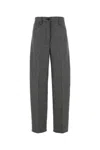 Prada Glencheck Pant Textured Fabric In Black