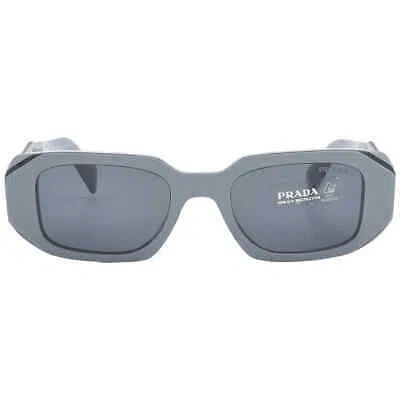 Pre-owned Prada Grey Geometic Geometric Ladies Sunglasses Pr 17ws 11n09t 49 Pr 17ws 11n09t In Gray