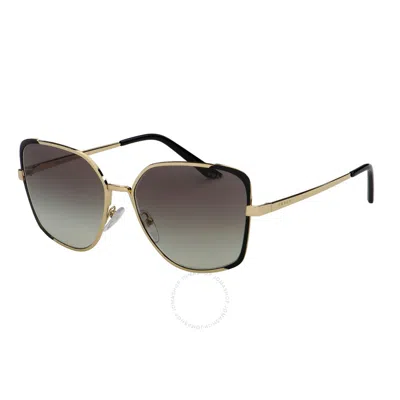 Prada Grey Gradient Butterfly Ladies Sunglasses Pr 60xs Aav0a7 59