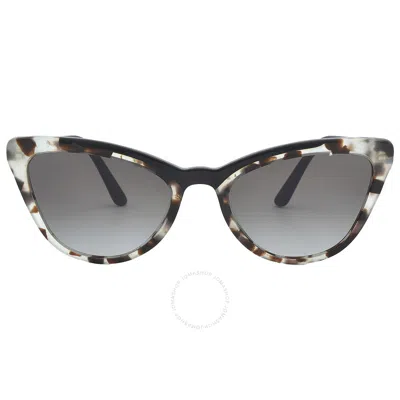 Prada Grey Gradient Cat Eye Ladies Sunglasses Pr 01vs 3980a7 56 In Brown