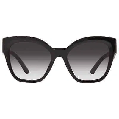 Pre-owned Prada Grey Gradient Cat Eye Ladies Sunglasses Pr 17zs 1ab09s 54 Pr 17zs 1ab09s In Gray